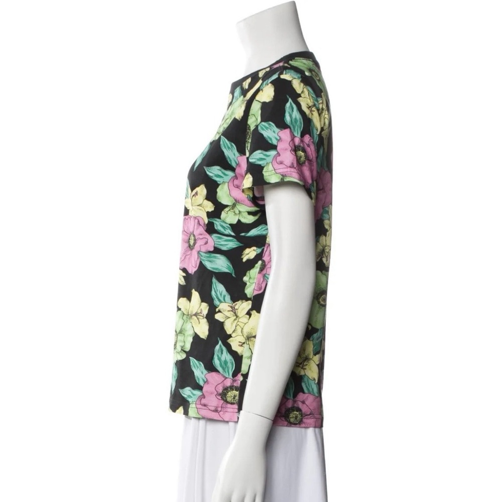 Balenciaga Floral Print Short Sleeve Tee - Picture 2 of 7